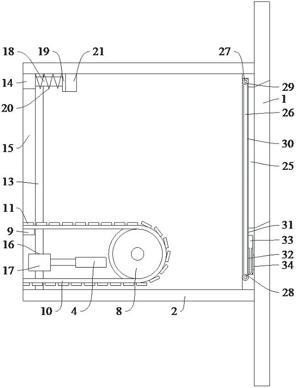 Medicine conveying mechanism for lifting ward