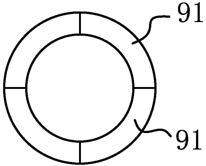 Waste gas treatment device of electrochemical aluminum coating machine