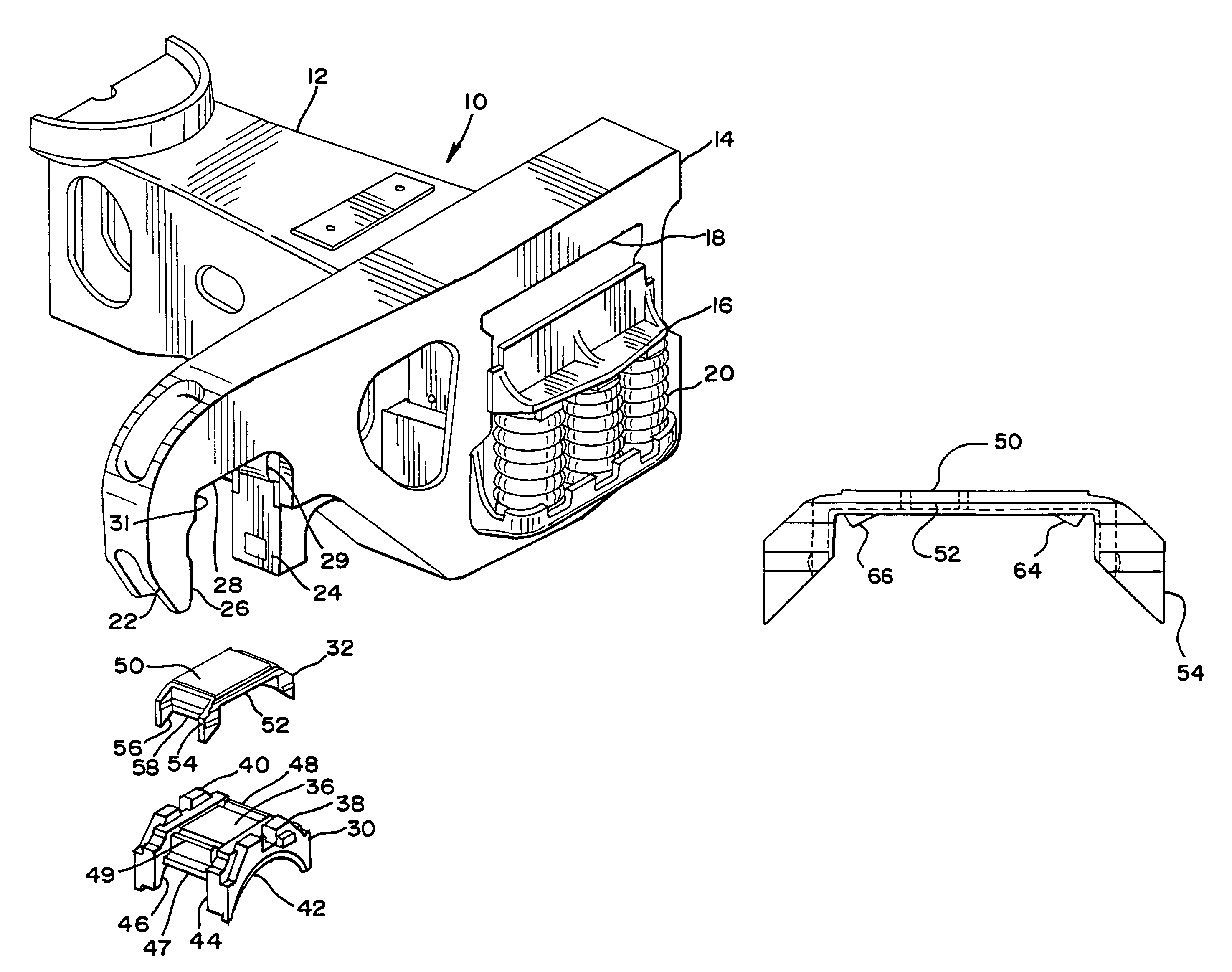 Railway truck pedestal bearing adapter