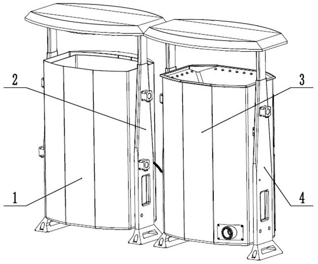 An intelligent dry and wet garbage disposal and recycling system