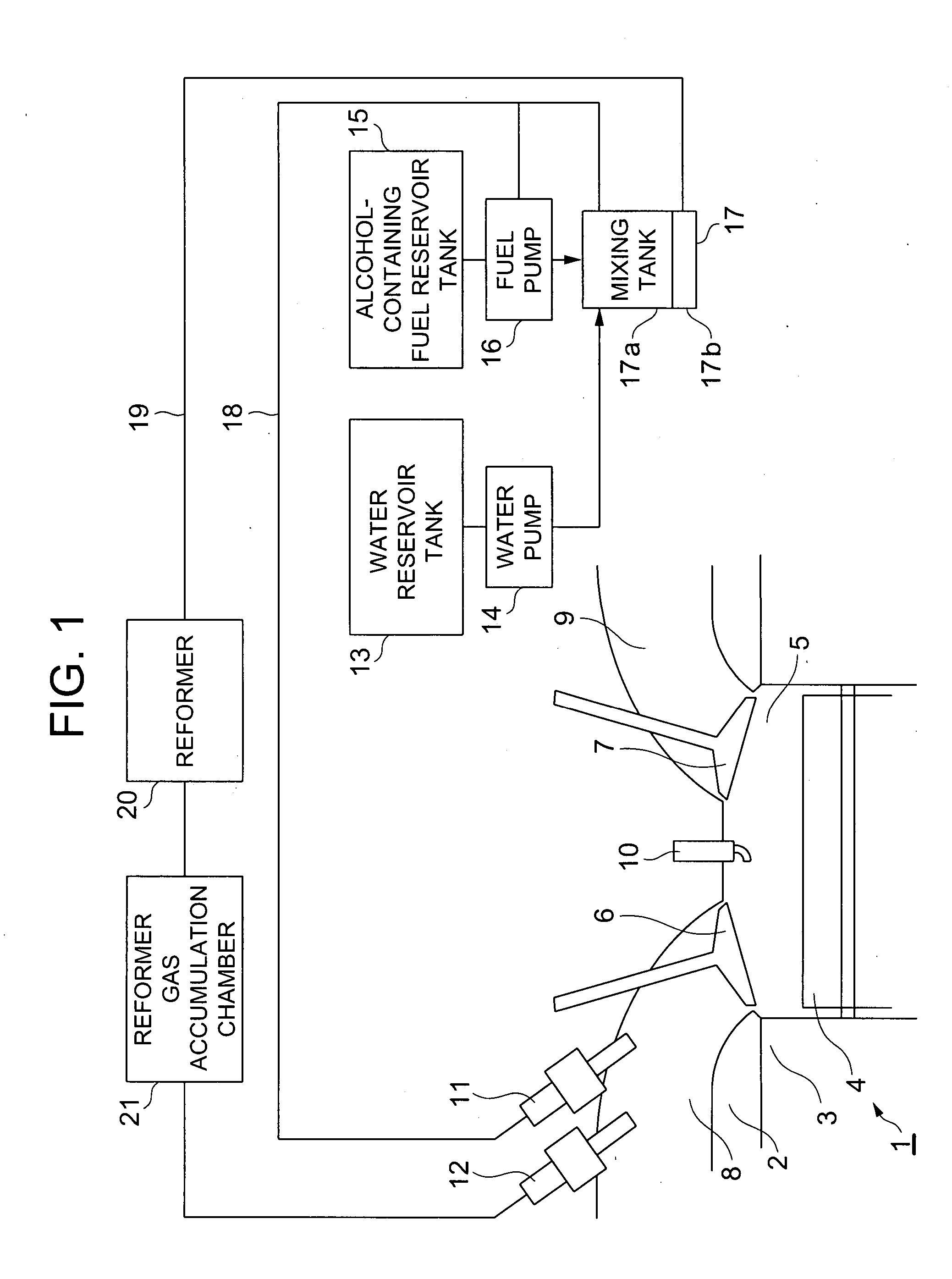 Reforming apparatus, internal combustion engine with reforming apparatus, and fuel cell system with reforming apparatus