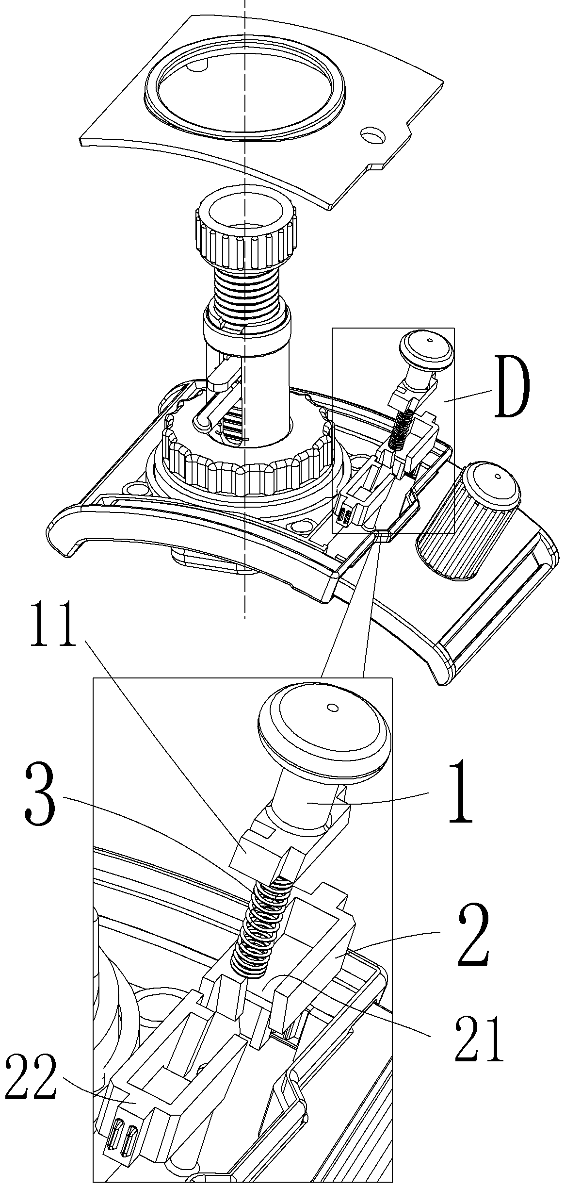 Hemostat distance adjusting mechanism