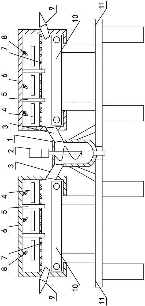 Dried sweet potato processing device