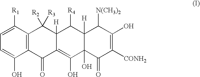 Tetracycline metal complex in a solid dosage form