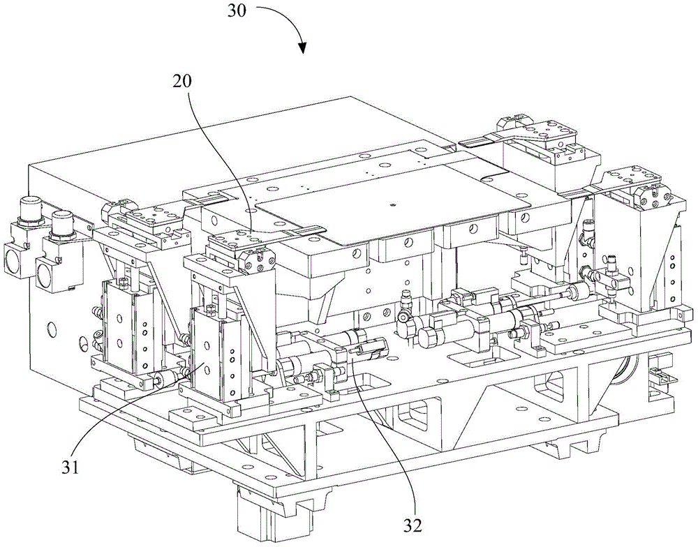 Stacking machine for stacked power battery and its pressing mechanism