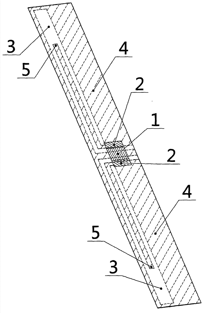 Two-sided subminiature RFID (radio frequency identification) tag antenna