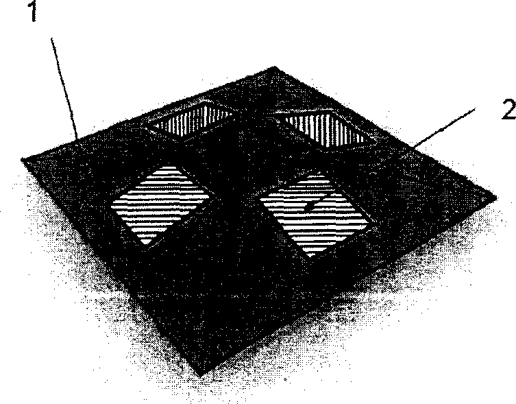 Microstrip antenna array with high gain and wide angle field wave lobe