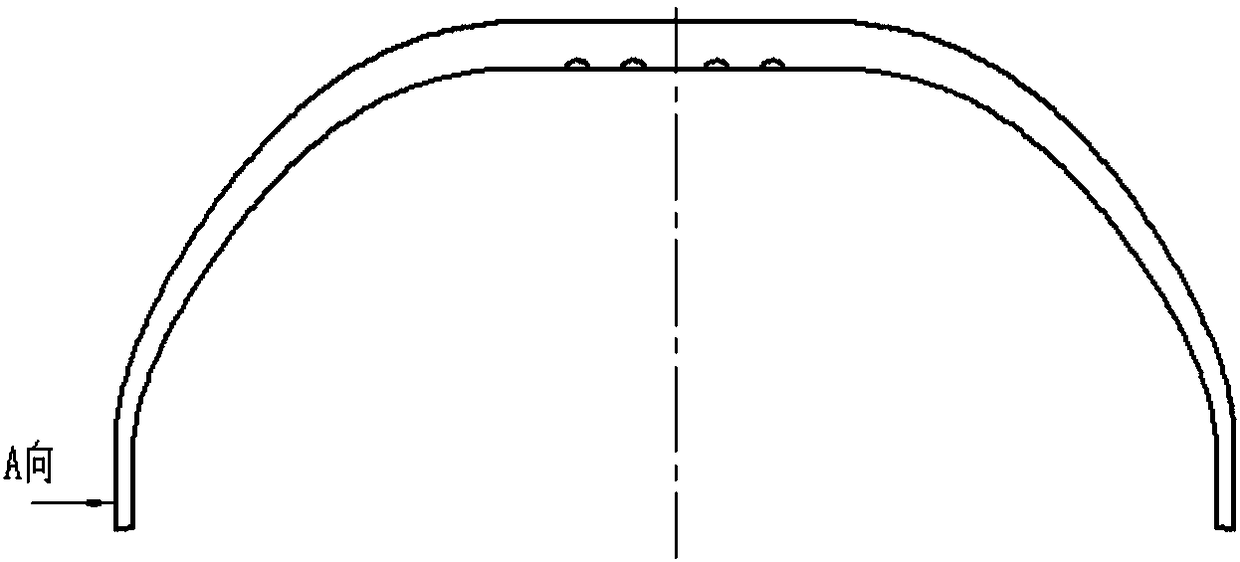 Composite material leaf-spring type landing gear and manufacturing method thereof