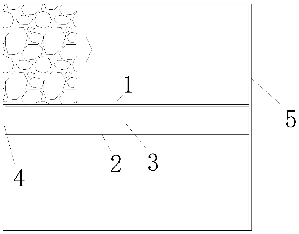 Underground gasification method for section protection coal pillar of coal mine