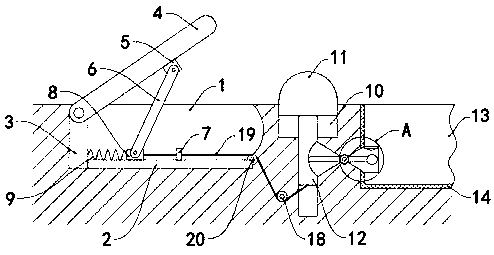 Small vehicle retrograde motion preventing device with early warning function