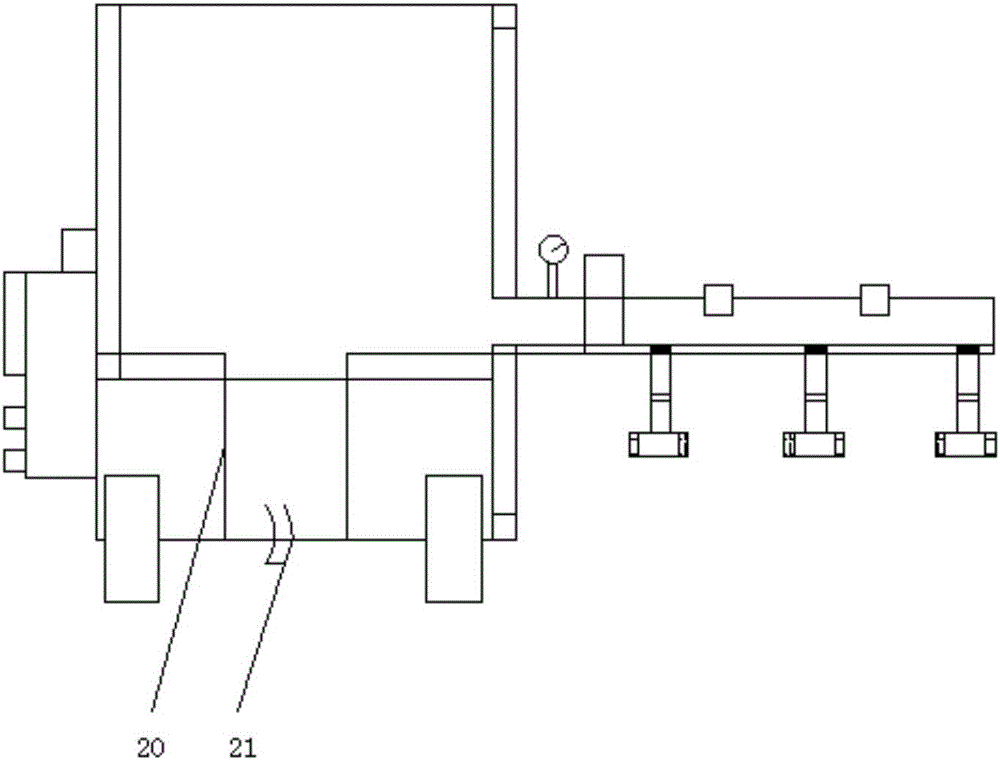 Movable watering machine