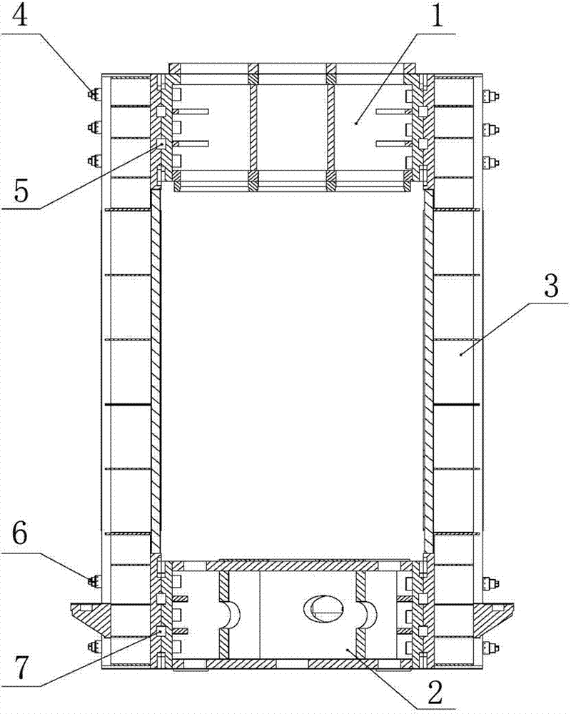 Free forging oil press rack