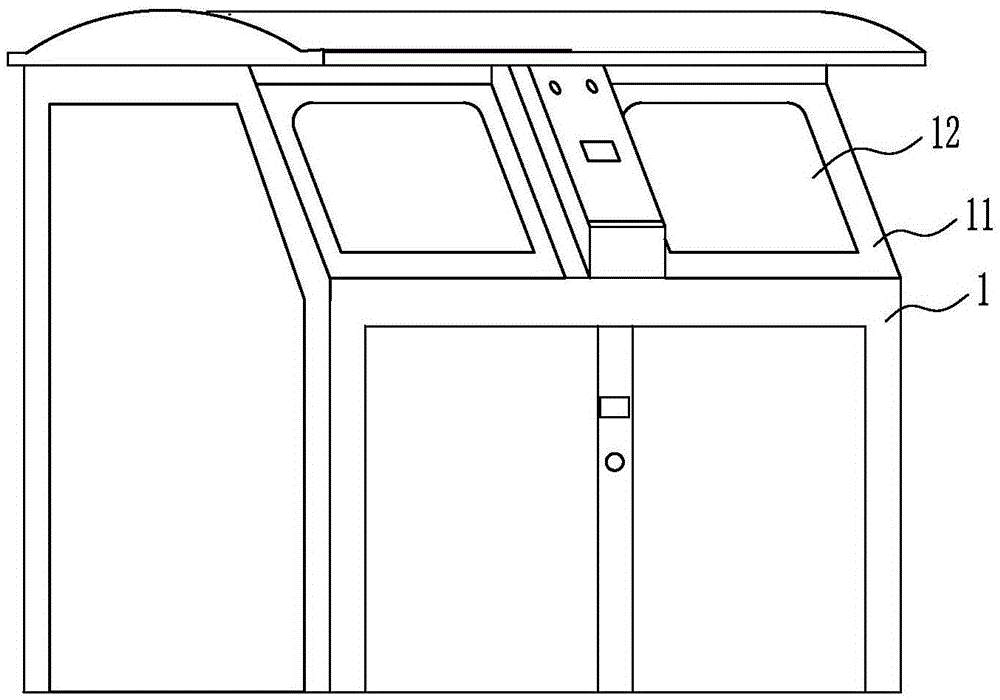 Intelligent sorted collection garbage bin capable of opening doors automatically