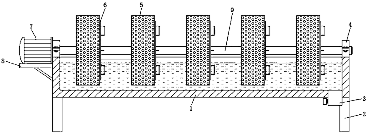 Cleaning device for cast parts