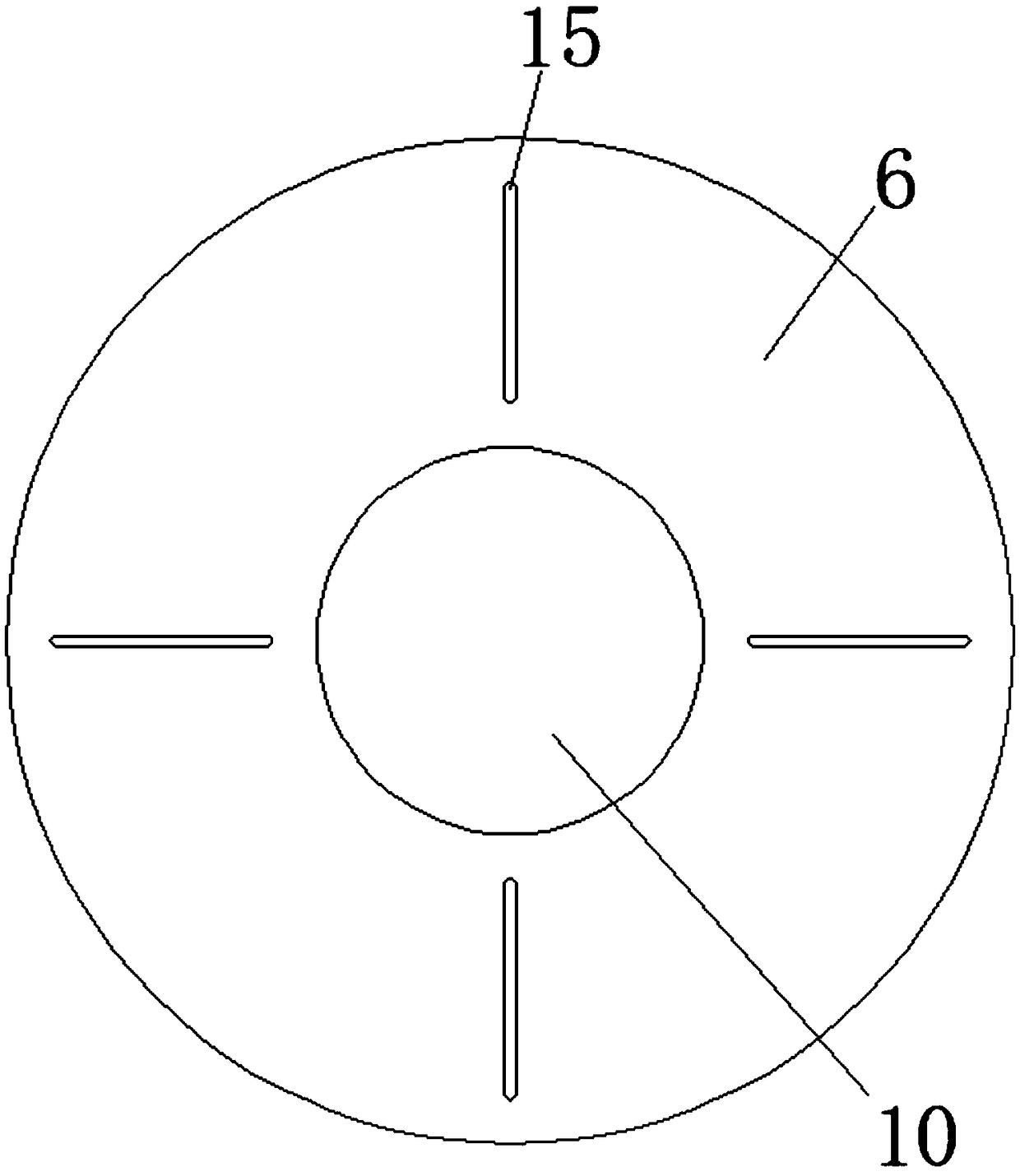 Cleaning device for cast parts