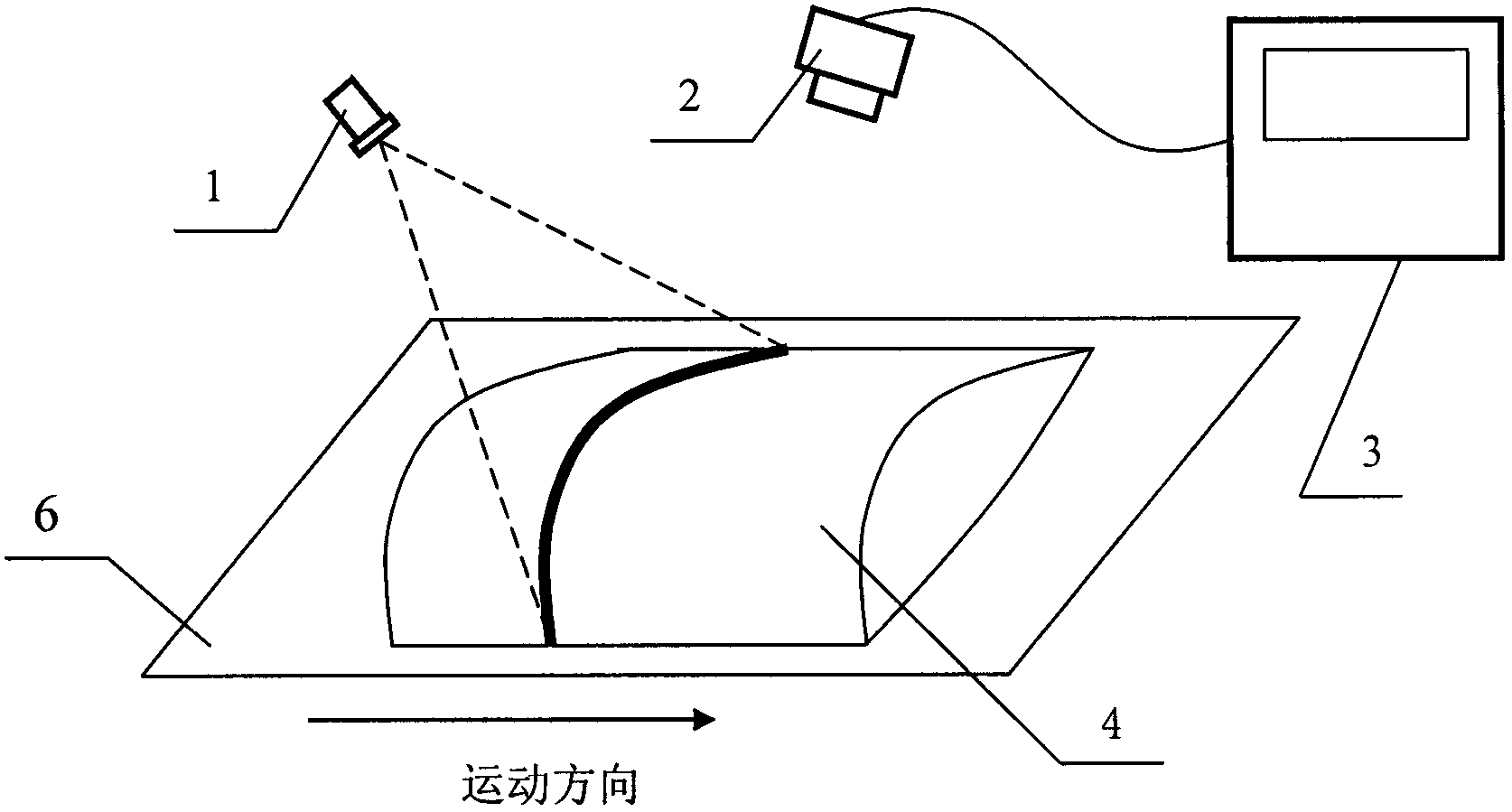 Method and system for measuring volumes and weights of continuously conveyed long objects based on optical measurement