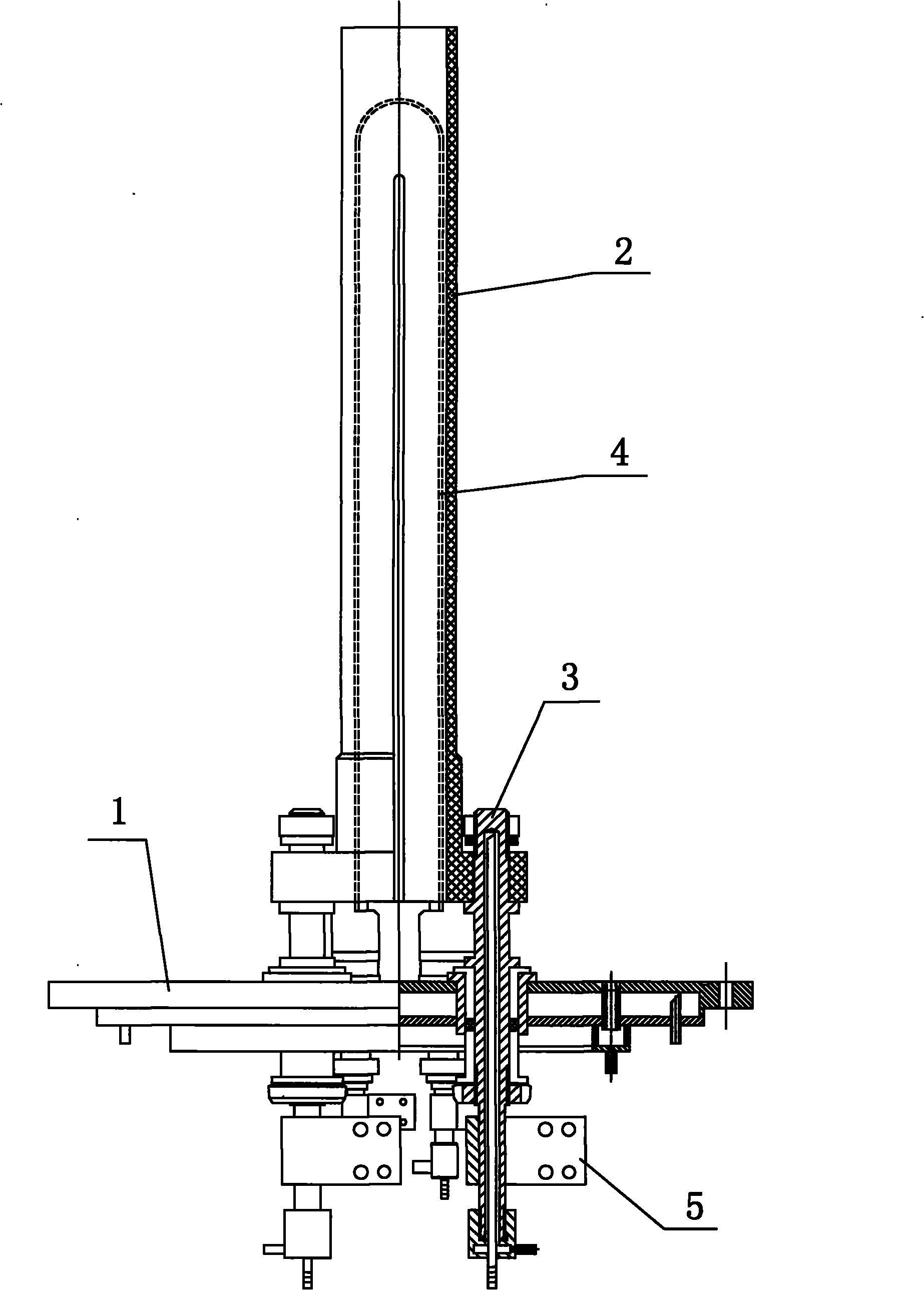 Indirect heating type testing method of high temperature resistance of carbon/carbon heaters