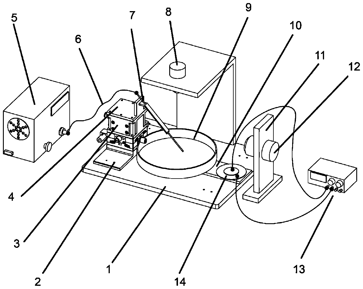 Micro-nano particle nondestructive carrying method and device based on controllable micro-scale bubbles