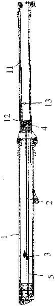 Telescopic system for crane boom and jib