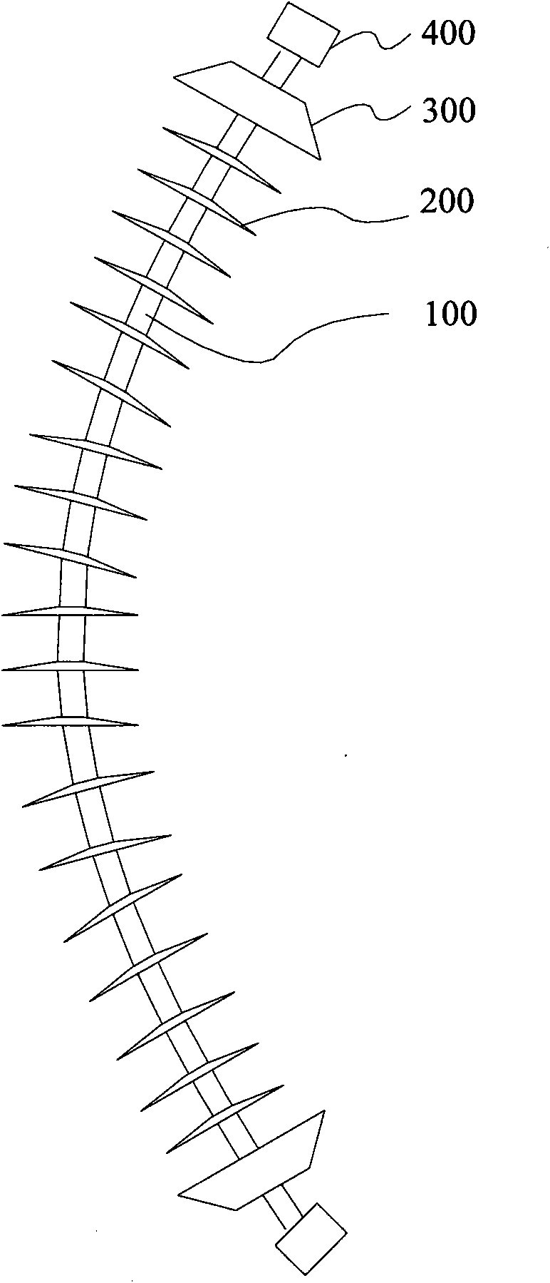 Composite flexible insulator and manufacturing method and application thereof