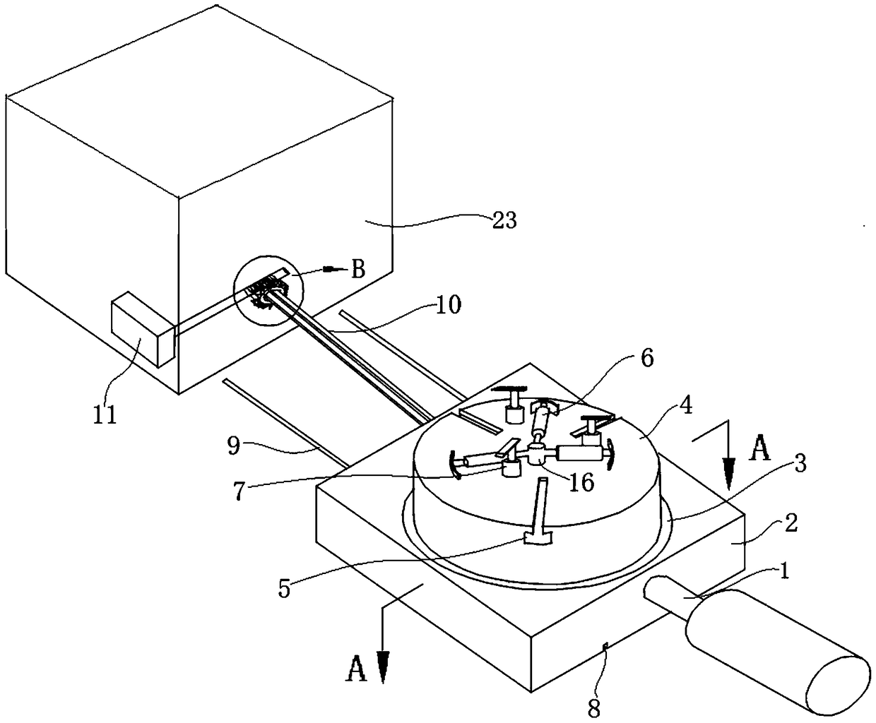 Drilling and milling machining system with drill bit self-cooling function