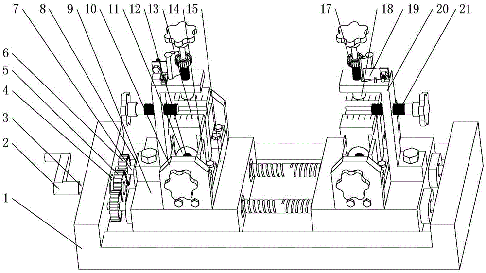 Clamp with all-freedom constraints for impact fatigue testing machine