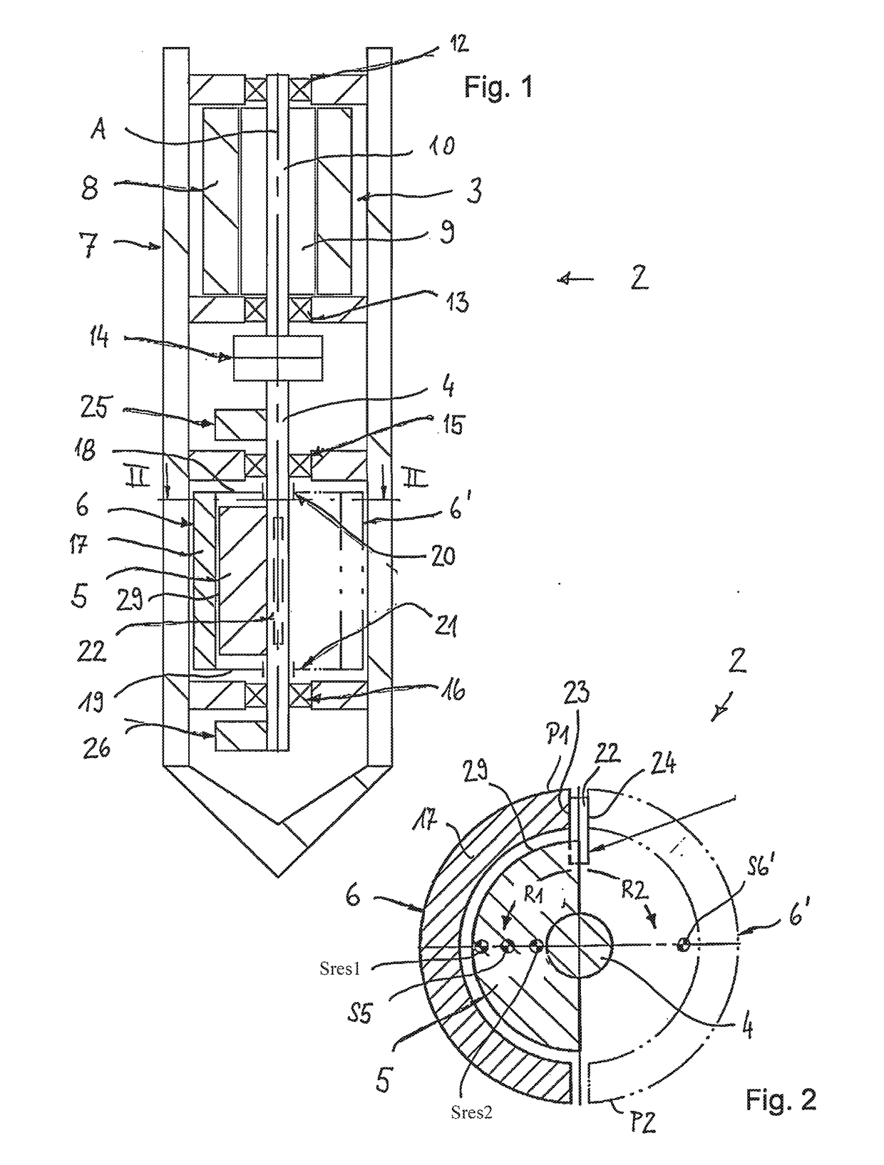 Depth vibrator with adjustable imbalance