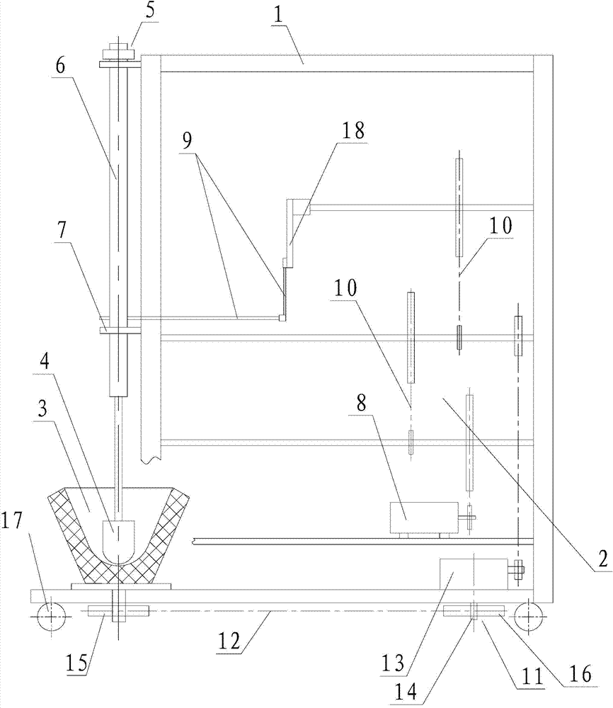 Smashing machine for rolling viscous food raw materials