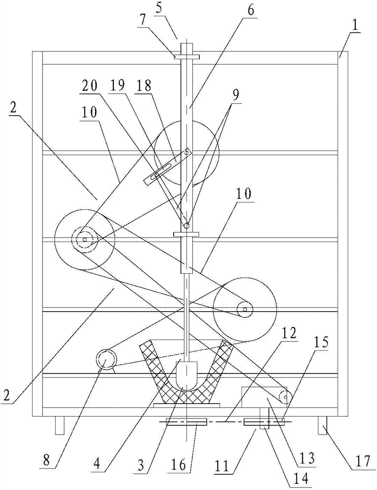 Smashing machine for rolling viscous food raw materials