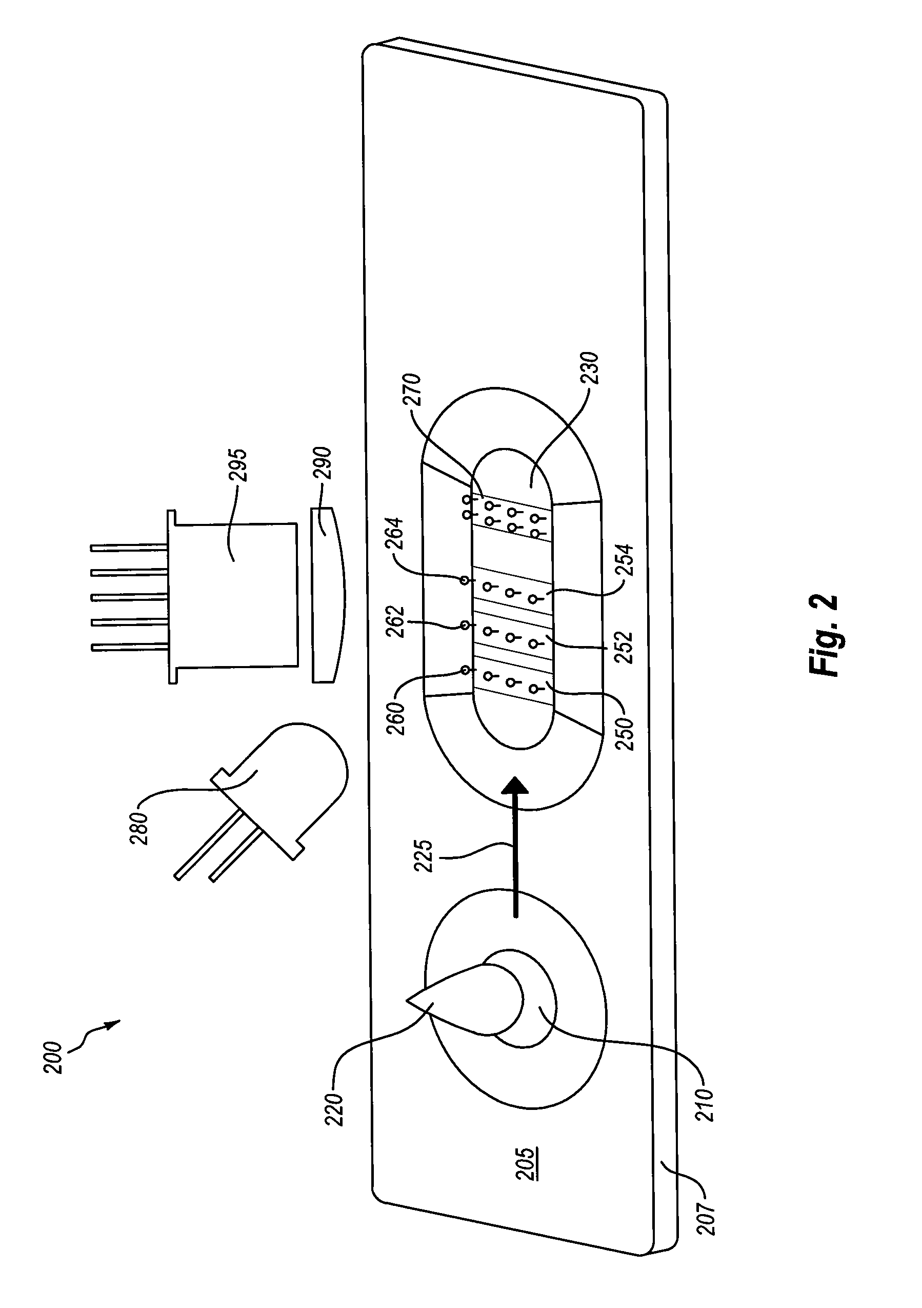 Device and method for performing a diagnostic test