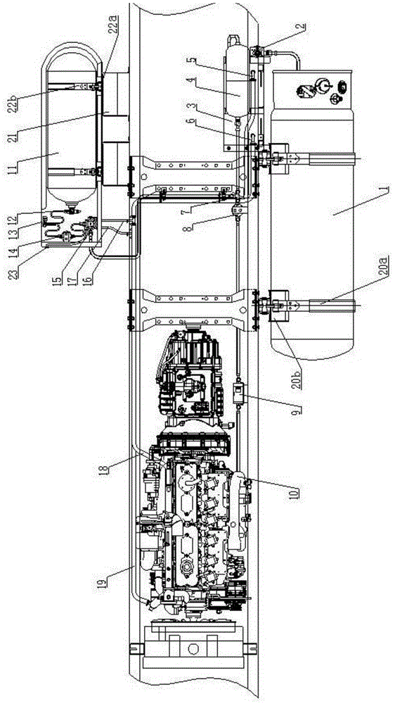 LNG-CNG dual fuel power gas supply system and natural gas automobile