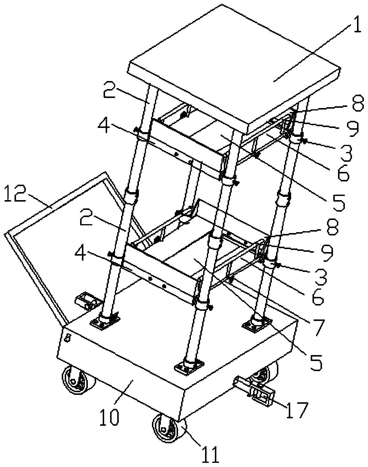 Detachable goods shelf