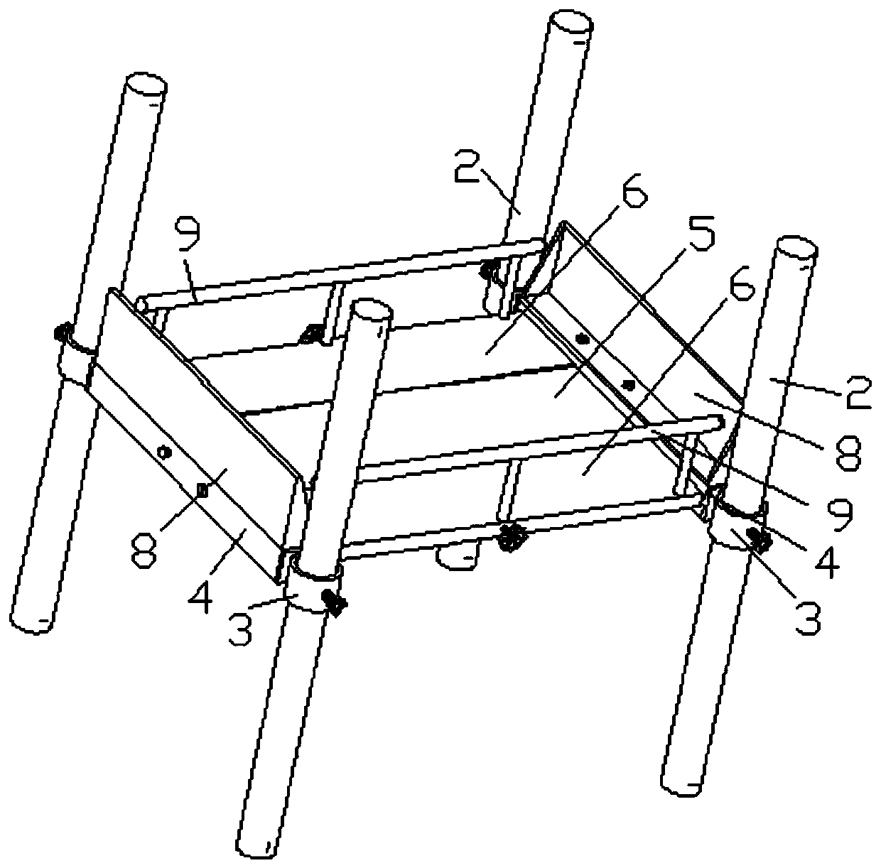 Detachable goods shelf