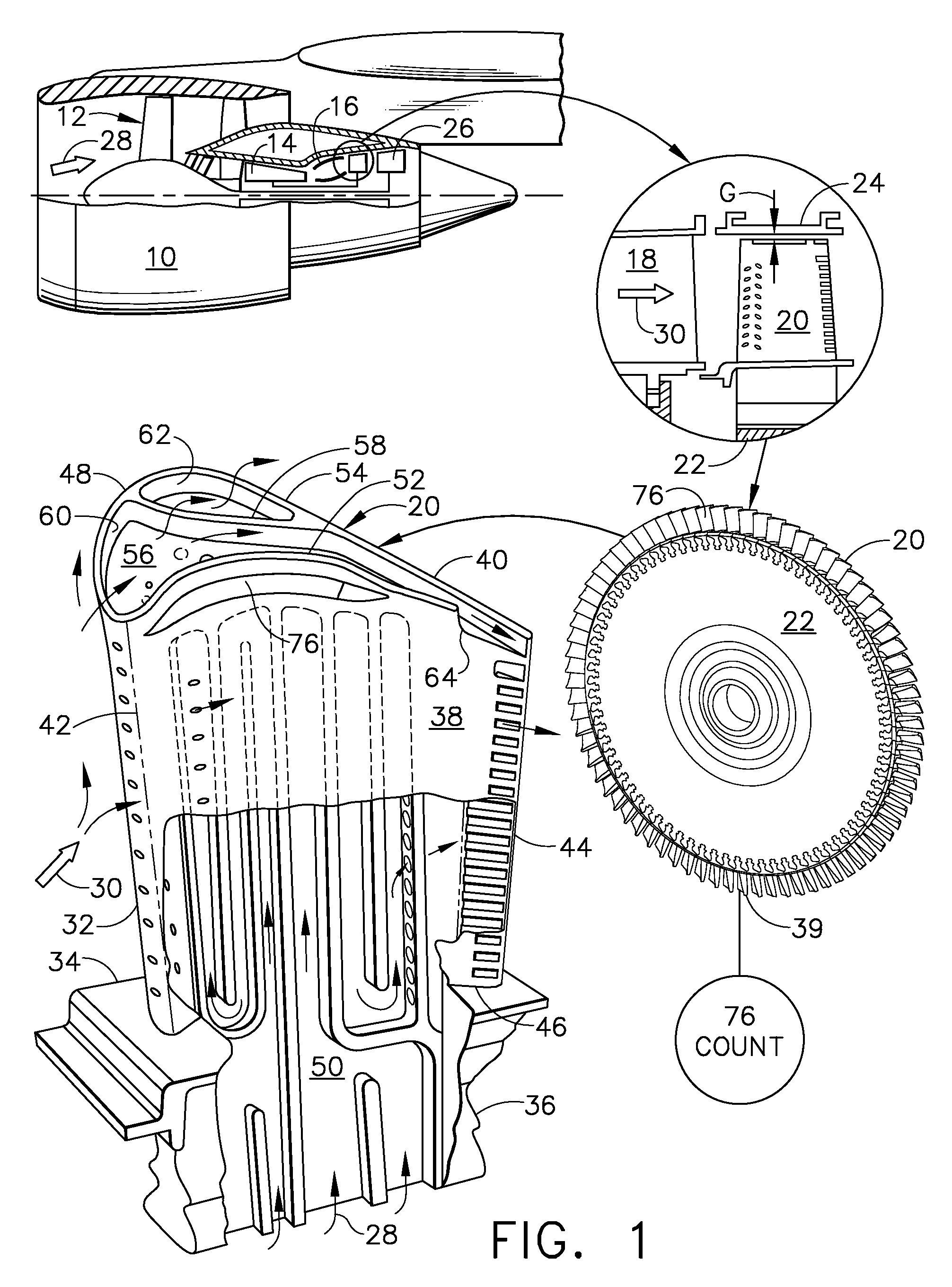 Recovery tip turbine blade