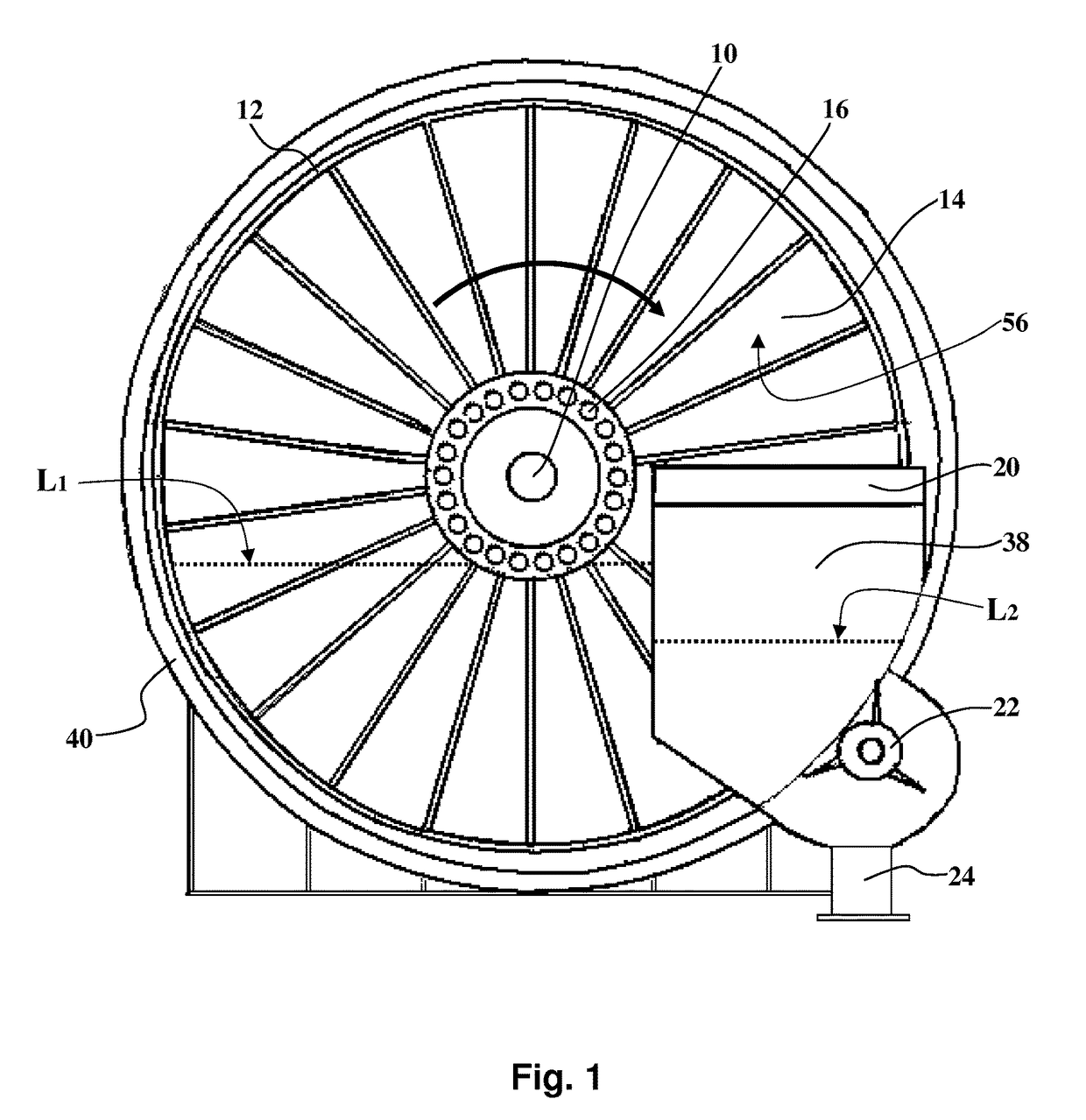 Method for removing the precoat layer of a rotary filter