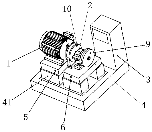 Grease lubrication rolling bearing service life acceleration experiment device based on switched reluctance motor