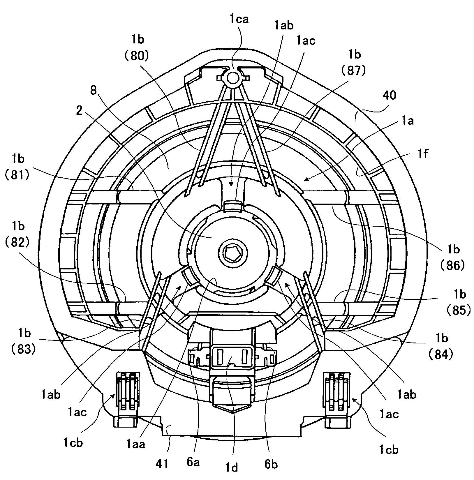 Frame for speaker device and speaker device