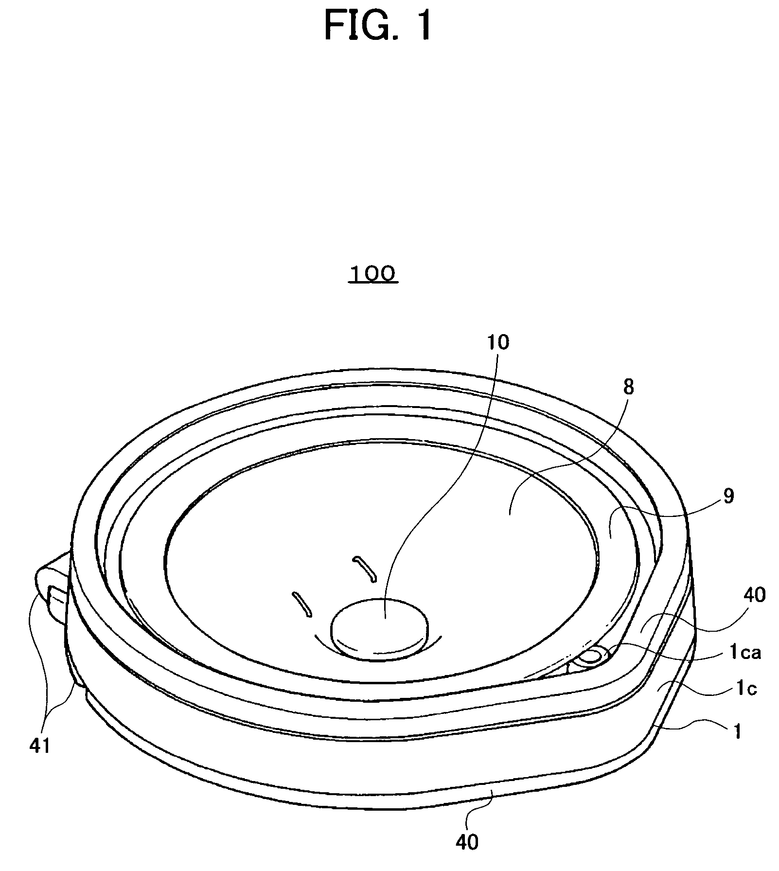 Frame for speaker device and speaker device