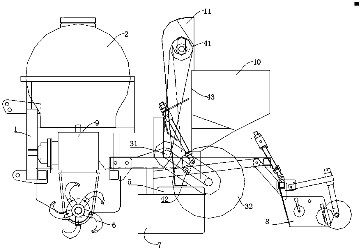 Single-bud-segment sugarcane planting machine