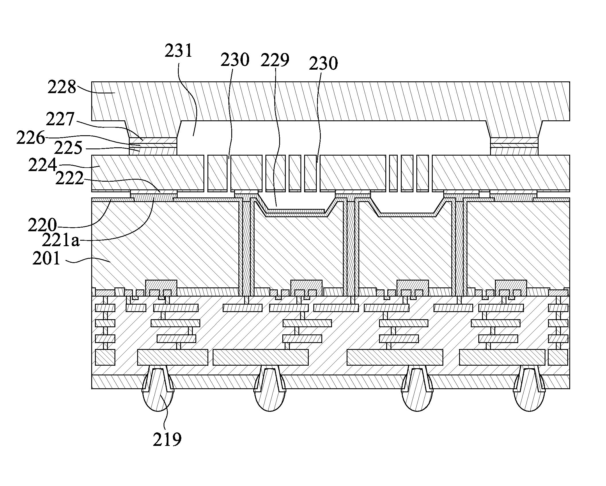 Integrated compact MEMS device with deep trench contacts