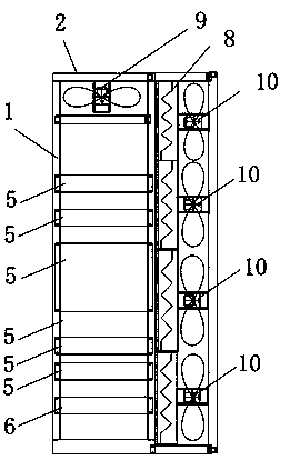 Network equipment heat dissipation and cleaning integrated device