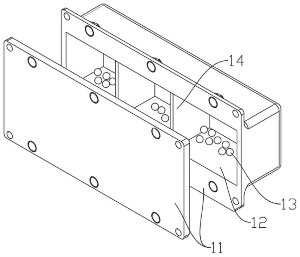 Space rod piece structure vibration reduction device and method