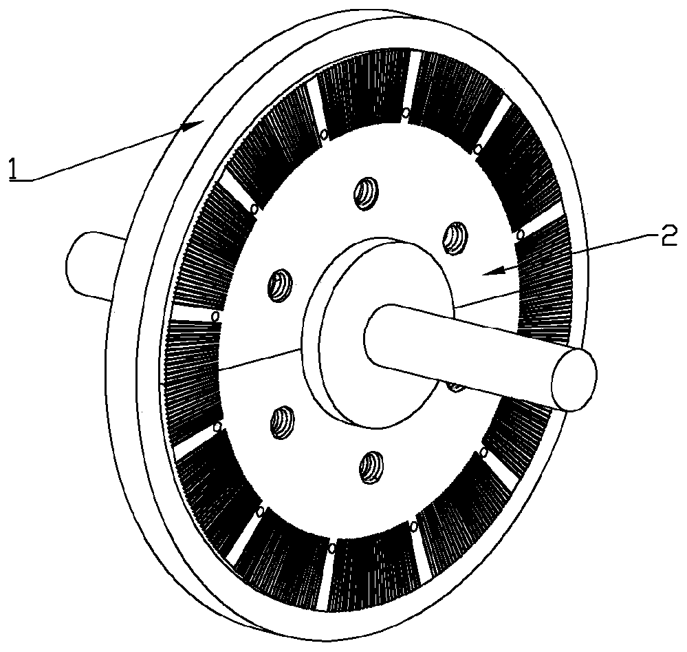 Device capable of using rotary hole disc to generate high-speed cut-off jet flow