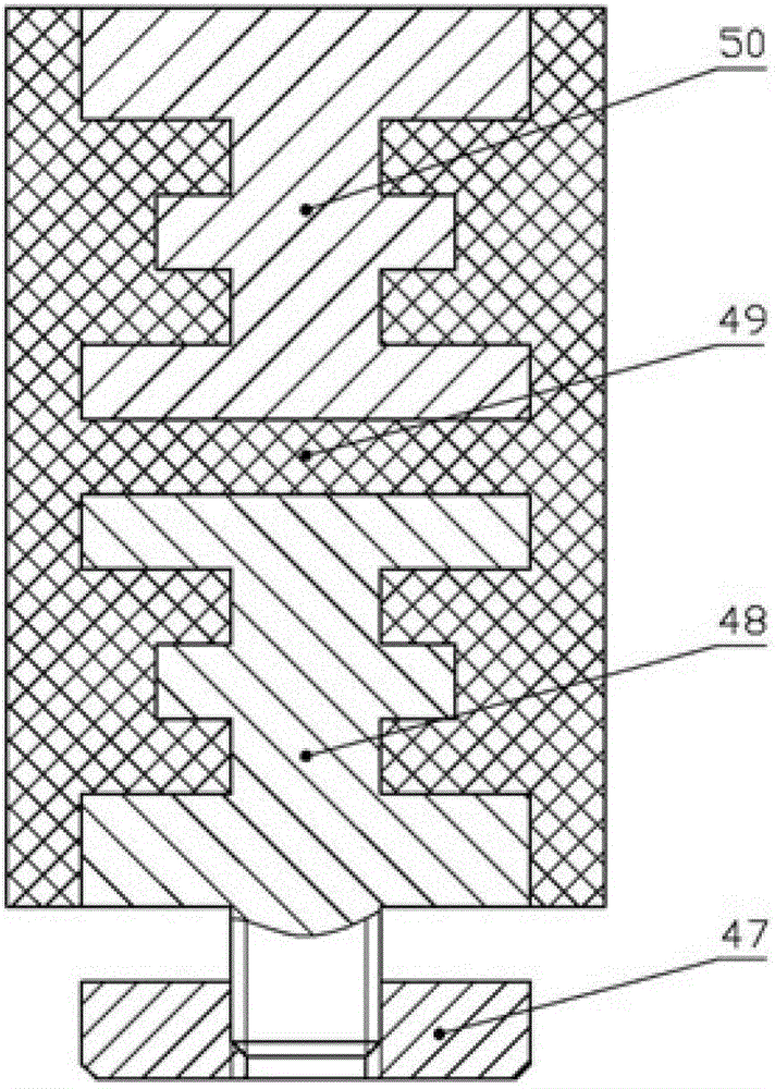 Loading mechanism of mute life testing machine of rolling bearing