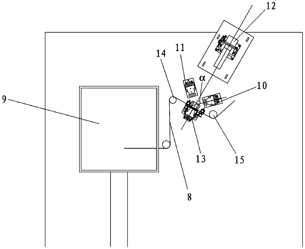 Tipping paper perforating device