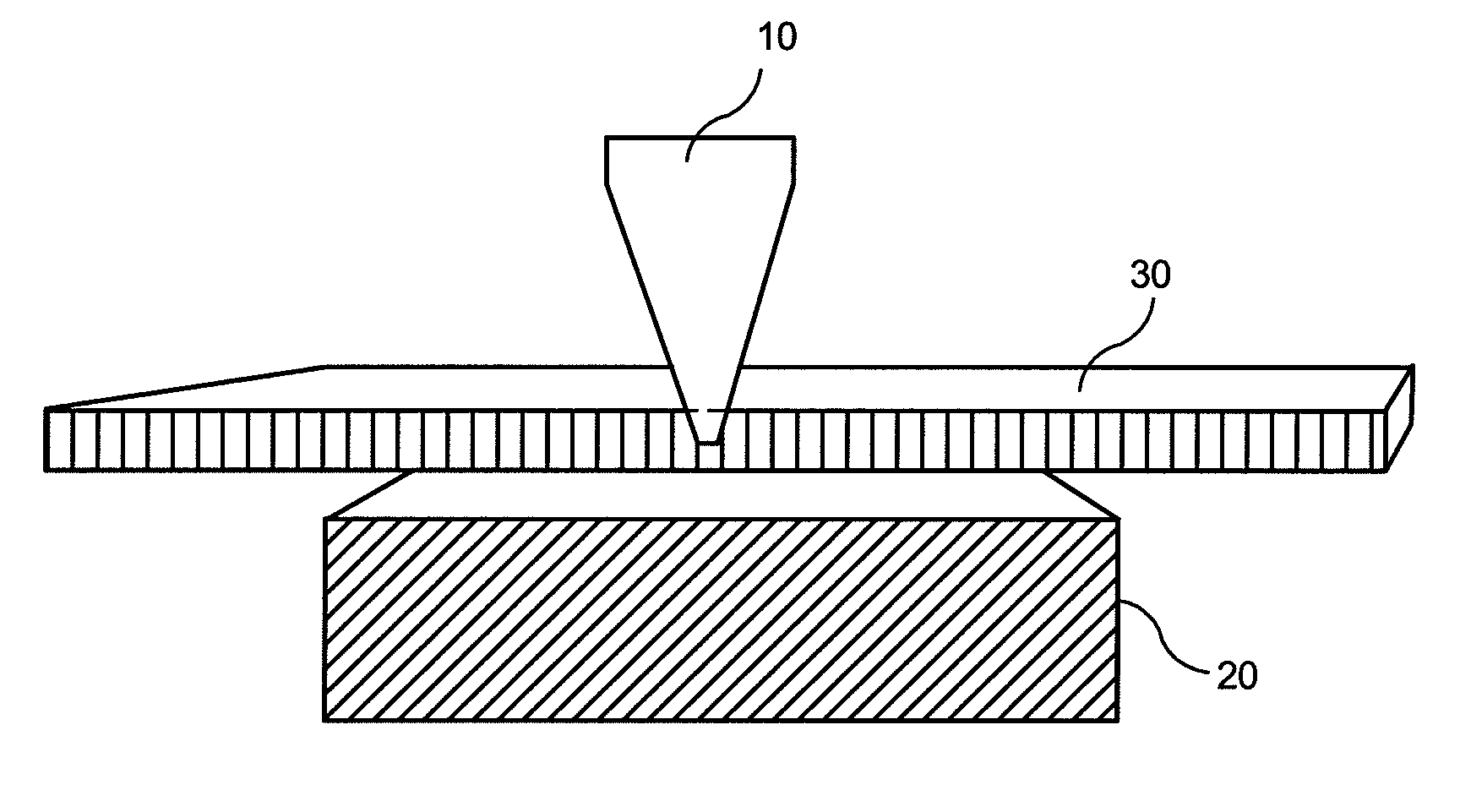 Formation of a fabric seam by ultrasonic gap welding of a flat woven fabric