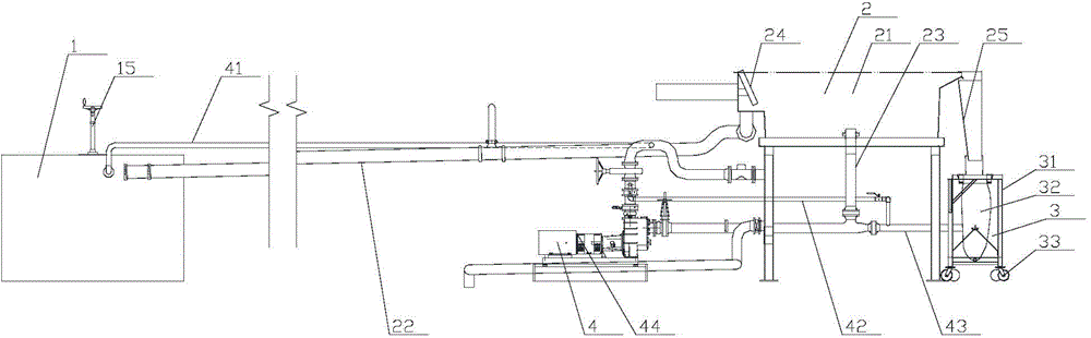 Paint slag treatment device