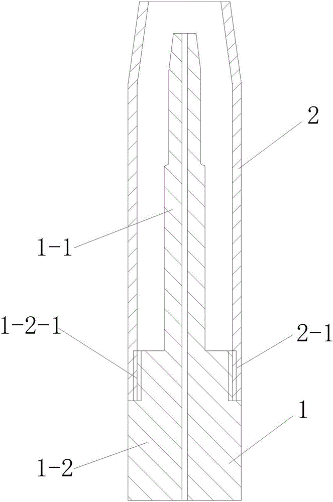 Split nozzle cap tube of welding gun for gas metal arc welding process