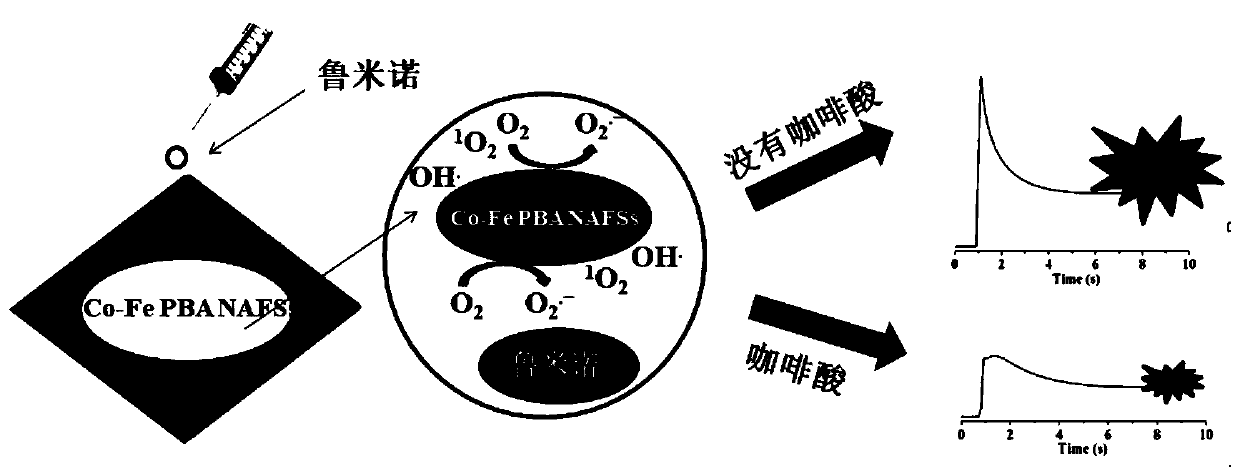 Luminol chemiluminescence system based on paper matrix and method for detecting phenolic antioxidant