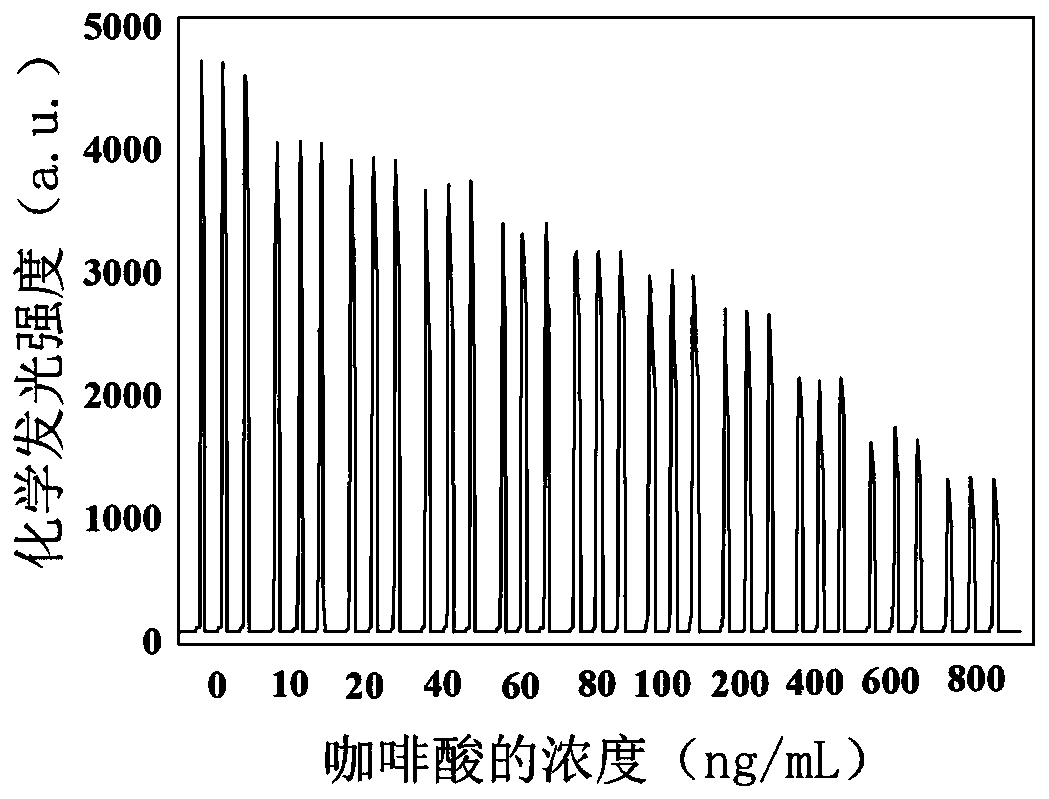 Luminol chemiluminescence system based on paper matrix and method for detecting phenolic antioxidant